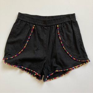 BCBGeneration Shorts with Colorful Pom Poms!